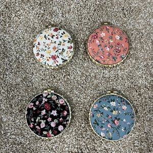 Floral Compact Mirrors (4 pack)